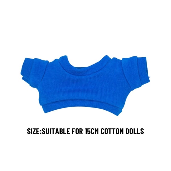 15 cm T-shirt för dockakläder Tecknad docka 1 1 1