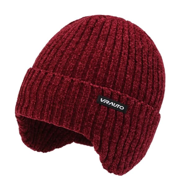 Stickad mössa cap RÖD Red