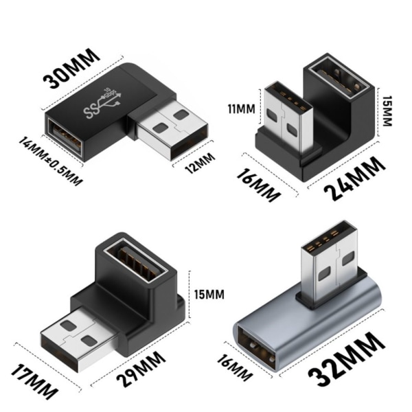 5kpl OTG-sovitinmuunnin 5kpl VERTICAL BEND 5kpl VERTICAL BEND 5pcs Vertical Bend