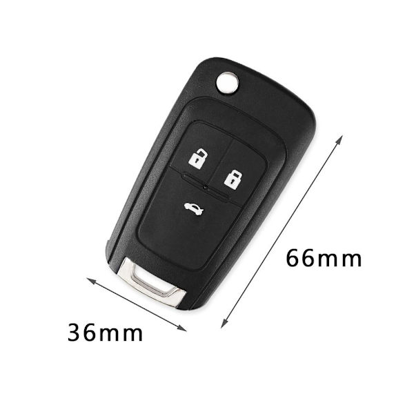 Fjernkontrollnøkkelveske Bilnøkkelskall 4 KNAPPER 4 KNAPPER 4 Buttons