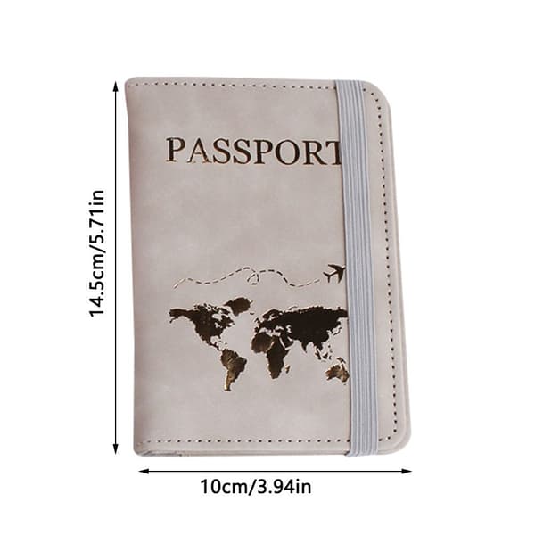 Passdeksel Kredittkort Passholder GRÅ Grey