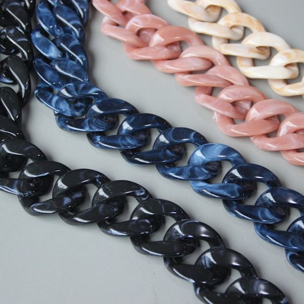 Akryl Resin Taskekæder Skuldertaskestropper 120CM BLÅ 120CM 120cm blue