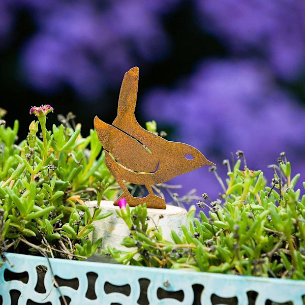 Rusty Metal Birds Bird Figurine C C C