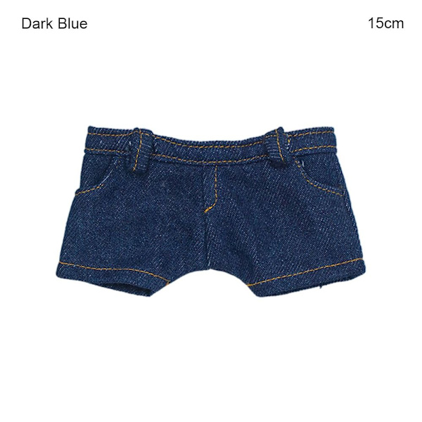 15cm/20cm Dukkeklær Mote bomullsbukser MØRKEBLÅ 15CM Dark Blue 15cm