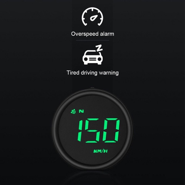 Head Up Display Digital Speedometer Digitale målere Black