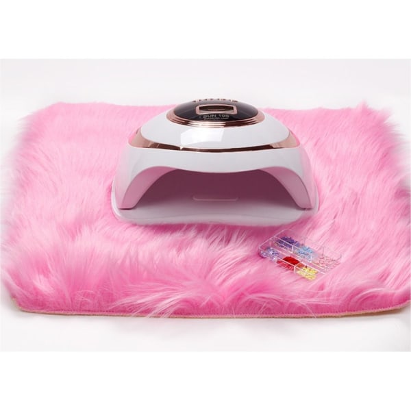 Skoleskabstæpper Faux Fur Area Tæppe LYS PINK Light Pink