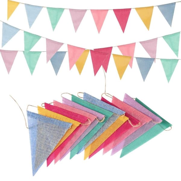 5 stk regnbuevimpelflaggbanner Triangle