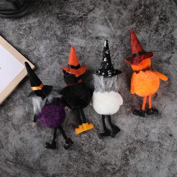 2stk Halloween-gresskardukke-dråpepynt GRESKIN-GRESSKIN Pumpkin