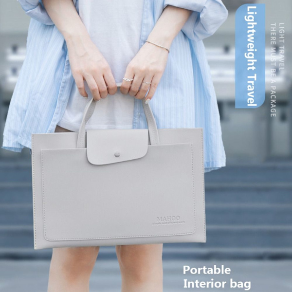 Laptopväska Axelhandväska GRÅ 13,3 14 tum 13,3 14 tum grey 13.3 14 inch-13.3 14 inch