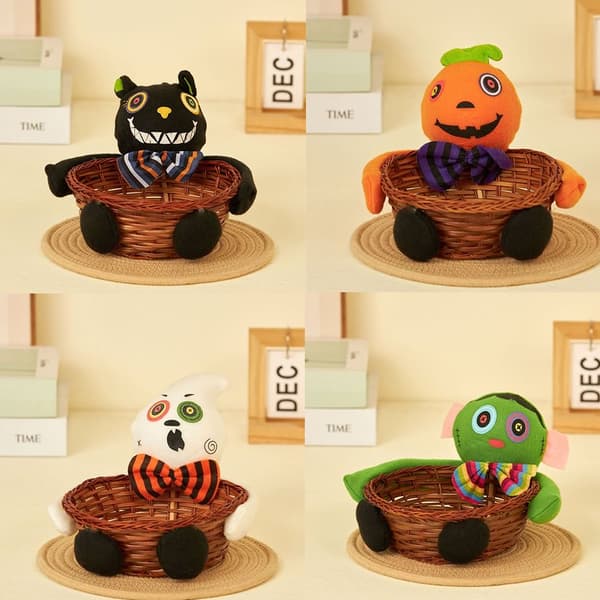 Halloween Godterikurv Fruktoppbevaringsboks GRESKIN GRESKIN Pumpkin