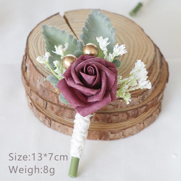 Corsage kunstig håndledd Blomst DYP BØNNEPASTE DYP BØNNEPASTE Deep Bean Paste