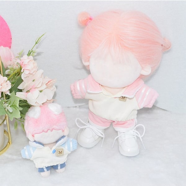 Dolls Lapel Hupparit Set Pusero Lyhyt SININEN 20CM 20CM blue 20cm-20cm
