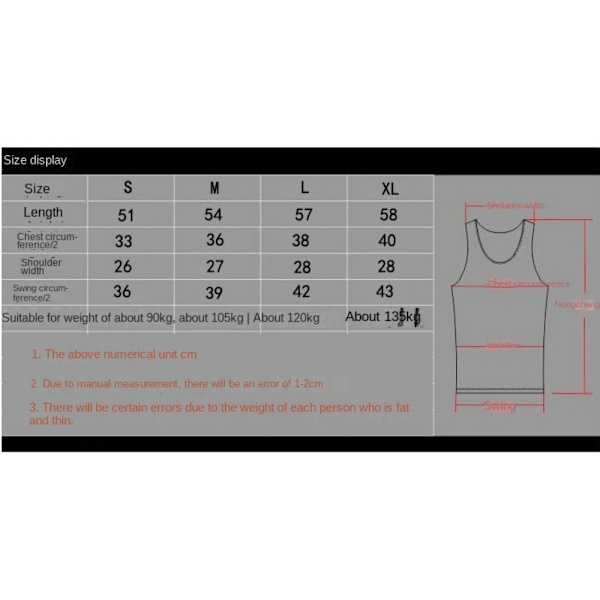 Strap Vest Basic Vest SORT M black M