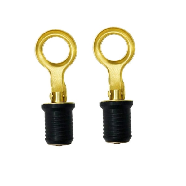 2 kpl Tyhjennysnapsautustulppa Snap-Handle Messinkikahva