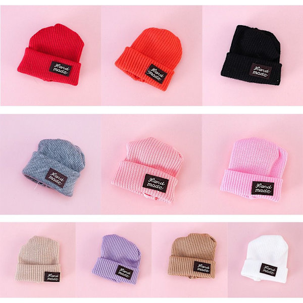 5 st Dockhatt stickad mössa 4 4 4