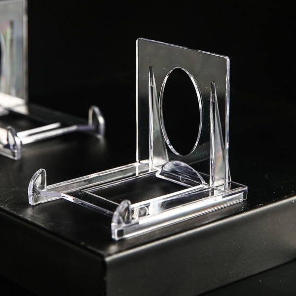 20 sæt Akryl Display Stand Klar Stand Mini Møntholdere Transparent 20pcs-20pcs