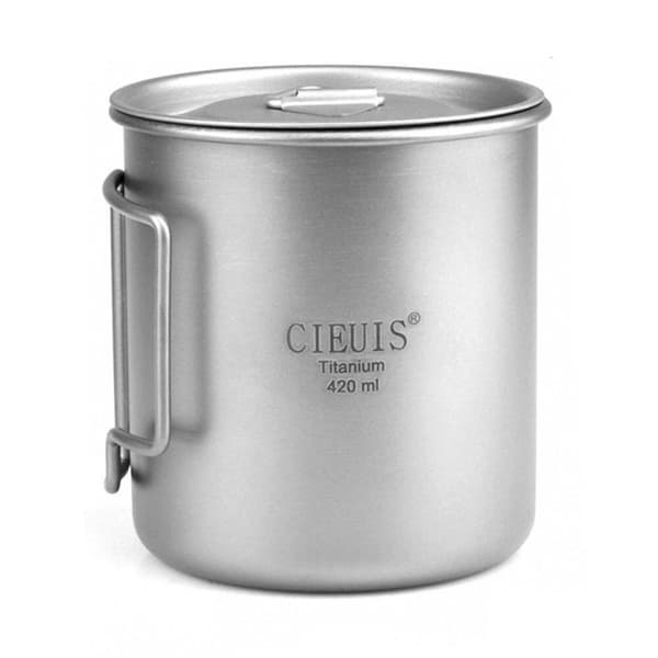 420ML Titanium Cup Picnic Water Cup Drikkekop