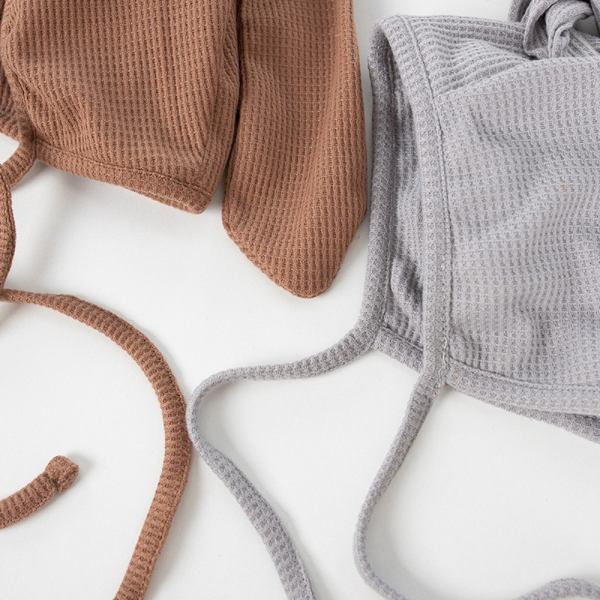 Bunny Baby Hat Baby Cap KAFFE Coffee