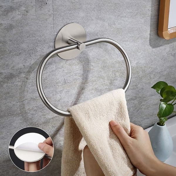 Håndklering Badehåndkleholder SORT RUND RUND black round-round