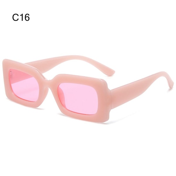 Rektangulære solbriller Y2K solbriller C16 C16 C16