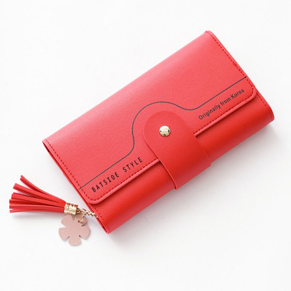 Dam Girl Lady Bag Geometrisk Plånbok RÖD Red