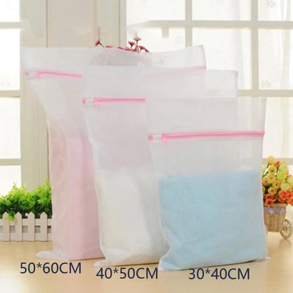 3 Styck Mesh Maskintvättpåsar Mesh 3Pcs
