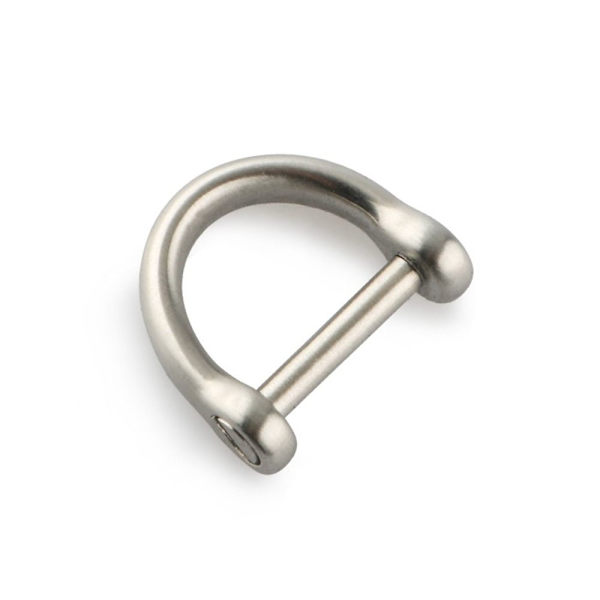 Solid karabinkrok D buestifter 13MMSHINY OVERFLATE BLANKENDE OVERFLATE 13mmShiny Surface