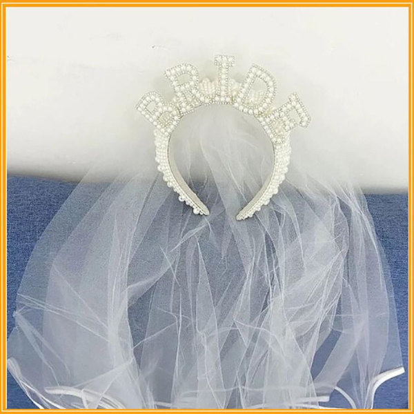 Pearl Hairband Morsiuskruunu 4 4 4