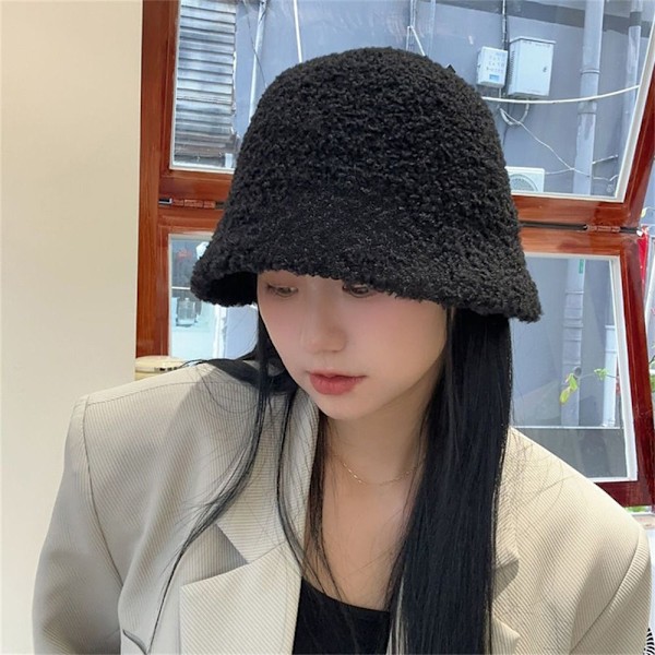 Lamb Bucket Hat Fisherman Hat BEIGE beige