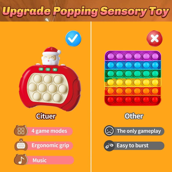 Sensory Fidget Toy Fast Push-spil Pop-spil