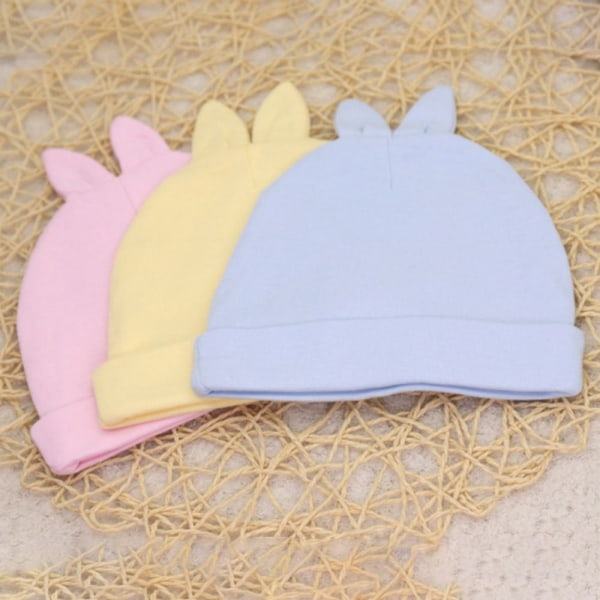 2 STK Baby Strik Hue Bunny Hatte PINK A A pink A-A