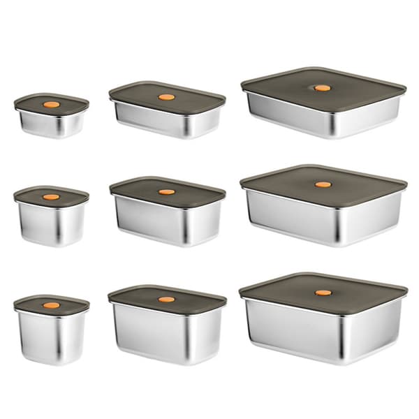 Matboks i rustfritt stål, Fresh-keeping Box 1000ML 1000ML