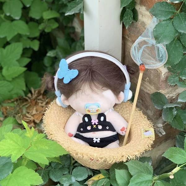 Dukke Badedragt Miniature Bikini SORT 20CM 20CM black 20cm-20cm