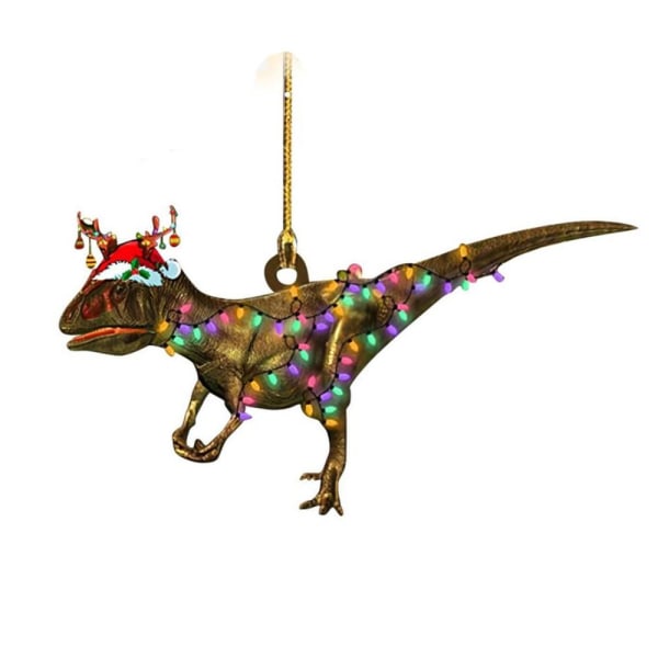 Jul Dinosaur Ornament Juletræ Dinosaur Pendant 1 1 1