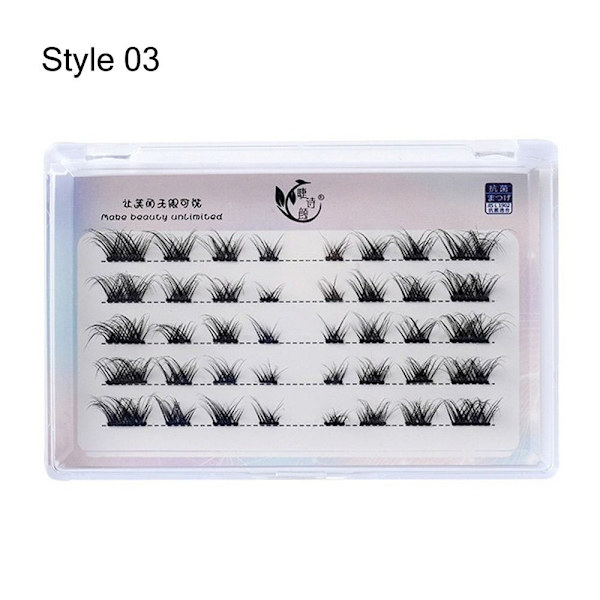 Vippeklaser Individuelle falske øjenvipper STYLE 03 STYLE 03 Style 03