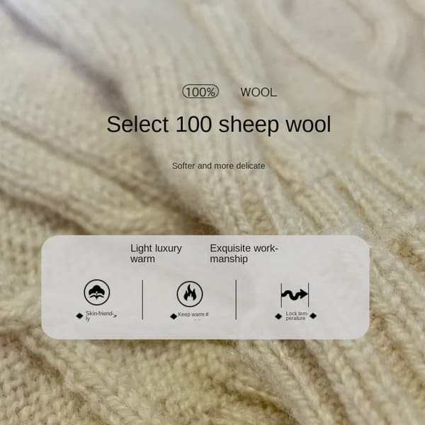 1 Par Strikkede Handsker Touch Screen Handsker GRÅ Grey