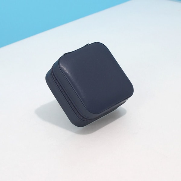 Korujen säilytysrasia PU-nahkaa TUMMANSINISTÄ Dark Blue