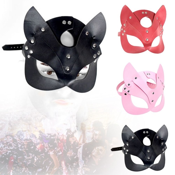 Fox Mask Eye Mask MUSTA black