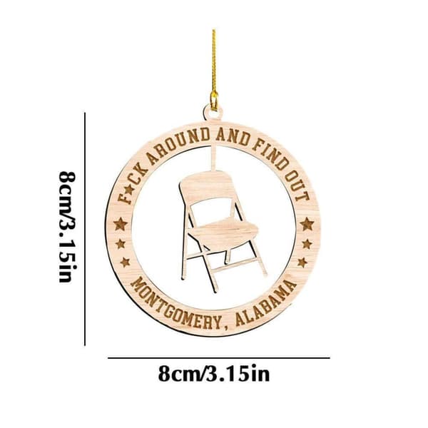 Jul Foldestol Ornament Julevedhæng A A A