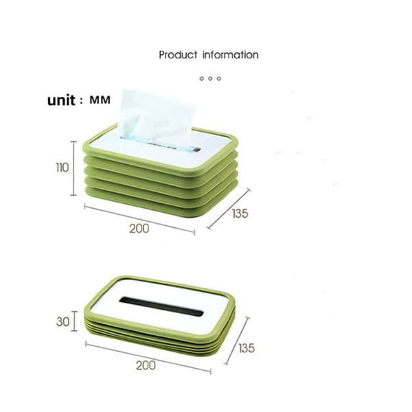 Vevsoppbevaringsbokser Tissue Box GRÅ grey