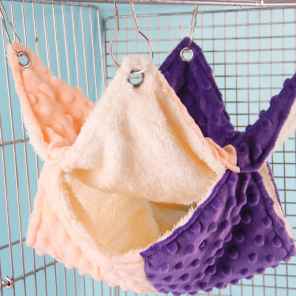 Small Pet Hammock Hamsterin häkki LVALKOINEN LILLA VALKOINEN LILLA LWhite Purple