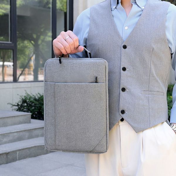 13 15 tums bärbar handväska Ultrabook Sleeve GRÅ 11-12 tum Grey 11-12 inch