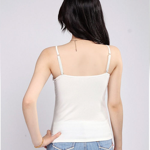 Spaghetti Strap Vest Basic Vest HVIT L white L