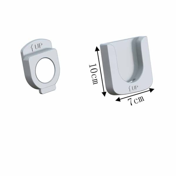 4 kpl Magneettiset koukut Kaukosäätimen pidike HARMAA grey