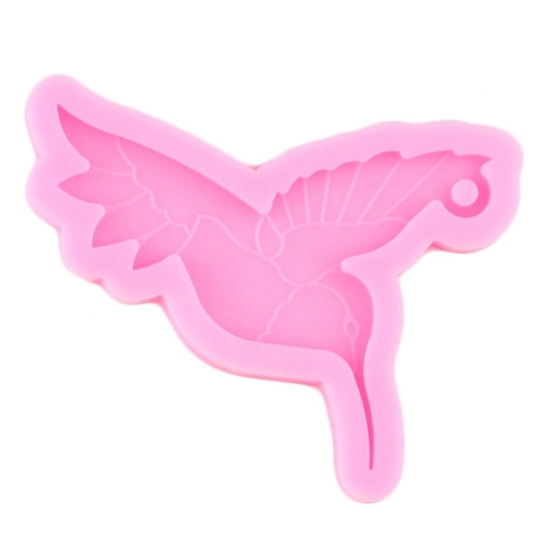 2 STK Resin Hummingbird Form Nyckelring Mould Form