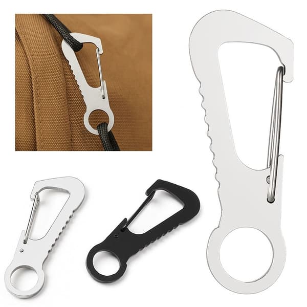 2st Klätterkarbin Camping Clip SILVER 44X24MM2ST 2ST Silver 44x24mm2pcs-2pcs