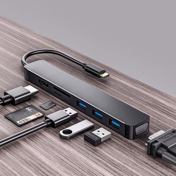 USB C HUB Type-C 3.1 MUSTA Black