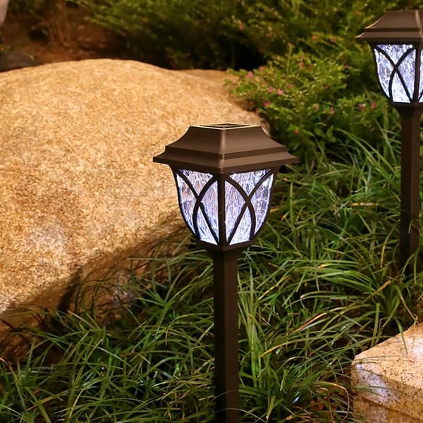 2stk LED Solar Lights Plenlampe HVIT LYS HVIT LYS White light