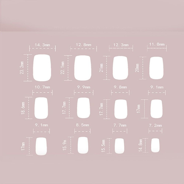 24st False Nails Long Square JP2523 JP2523 JP2523