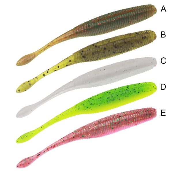 20 stk/parti Big Fishing Worm Agn Blødt plastik lokkemiddel 95MM-4.3GA A 95mm-4.3gA